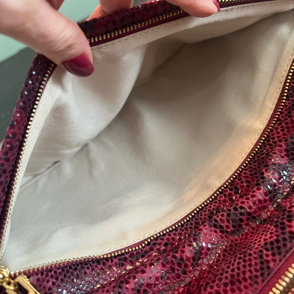 Tory Burch Reva Snakeskin Bag